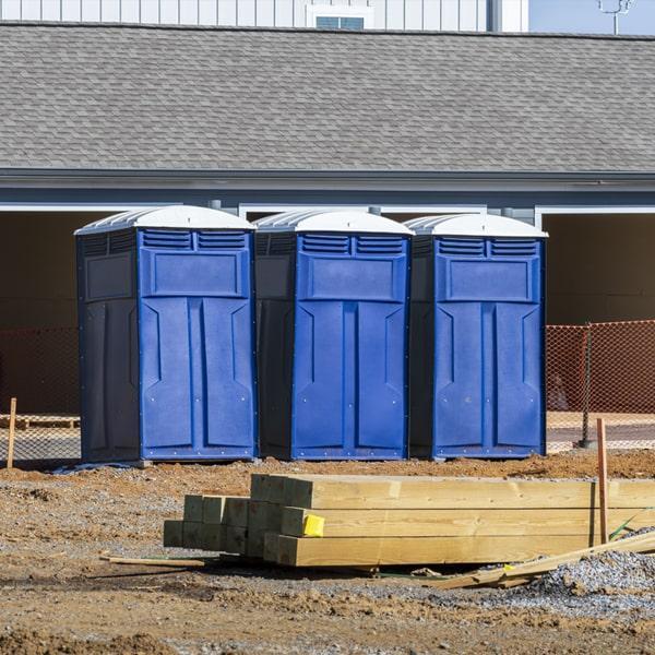 Heavy-duty construction site porta potty in Oconomowoc, Wisconsin