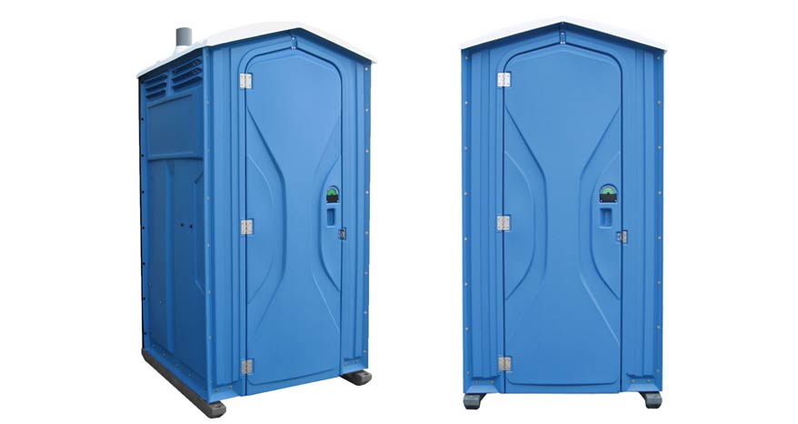 Long-term porta potty units on site in Oconomowoc, Wisconsin
